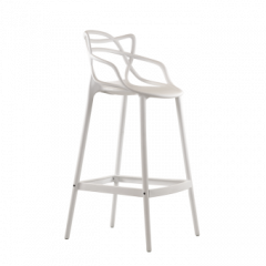 Барный стул Barneo N-235 Masters, белый, design Phillip Stark в Заводоуковске - zavodoukovsk.mebel24.online | фото 1