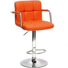 Барный стул Barneo N-69 Kruger Arm Оранжевый в Заводоуковске - zavodoukovsk.mebel24.online | фото