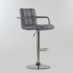Барный стул Barneo N-69 Kruger Arm Серый в Заводоуковске - zavodoukovsk.mebel24.online | фото 4