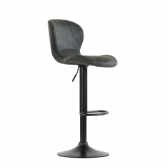 Барный стул Barneo N-86 Time / Black / VPU Dark Gray Vintage серый винтаж 970-11 в Заводоуковске - zavodoukovsk.mebel24.online | фото 1