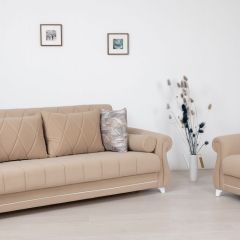 Комплект Роуз ТД 412 диван-кровать + кресло + комплект подушек в Заводоуковске - zavodoukovsk.mebel24.online | фото