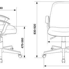 Кресло Бюрократ CH-808-LOW/#B черный 3С11 в Заводоуковске - zavodoukovsk.mebel24.online | фото 4