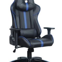 Кресло компьютерное BRABIX "GT Carbon GM-120" (черное/синее) 531930 в Заводоуковске - zavodoukovsk.mebel24.online | фото