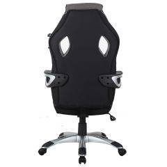 Кресло компьютерное BRABIX Techno GM-002 (ткань) черное/серое, вставки белые (531815) в Заводоуковске - zavodoukovsk.mebel24.online | фото 6