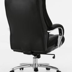 Кресло офисное BRABIX PREMIUM "Bomer HD-007" (рециклированная кожа, хром, черное) 531939 в Заводоуковске - zavodoukovsk.mebel24.online | фото 4
