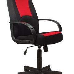 Кресло офисное BRABIX "City EX-512", ткань черная/красная, TW, 531408 в Заводоуковске - zavodoukovsk.mebel24.online | фото