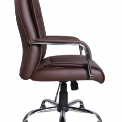 Кресло офисное BRABIX "Space EX-508" (экокожа, хром, коричневое) 531164 в Заводоуковске - zavodoukovsk.mebel24.online | фото 2