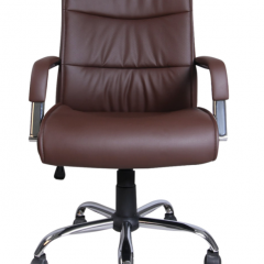 Кресло офисное BRABIX "Space EX-508" (экокожа, хром, коричневое) 531164 в Заводоуковске - zavodoukovsk.mebel24.online | фото 3