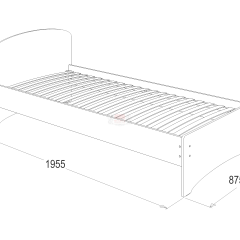 Кровать-2 одинарная (800*1900) в Заводоуковске - zavodoukovsk.mebel24.online | фото 2