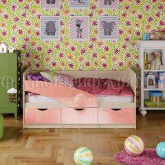 Кровать Бабочки (Розовый металлик) 1600 в Заводоуковске - zavodoukovsk.mebel24.online | фото 1