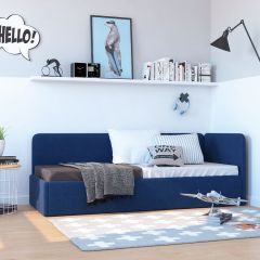 Кровать-диван Leonardo 160*70 (Синий) в Заводоуковске - zavodoukovsk.mebel24.online | фото 6