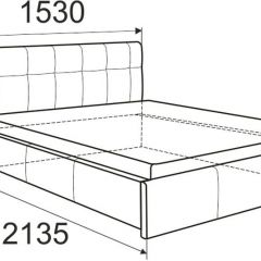 Кровать Изабелла с латами Newtone cacao 1400x2000 в Заводоуковске - zavodoukovsk.mebel24.online | фото