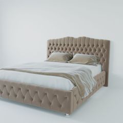 Кровать Нягань с ПМ 900 (велюр серый) в Заводоуковске - zavodoukovsk.mebel24.online | фото 2