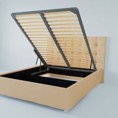 Кровать Венеция с ПМ 1200 (экокожа бежевая) в Заводоуковске - zavodoukovsk.mebel24.online | фото