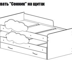 Кровать выкатная Соник (800*1900) в Заводоуковске - zavodoukovsk.mebel24.online | фото 2