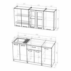 Кухонный гарнитур Инна стандарт 1600 в Заводоуковске - zavodoukovsk.mebel24.online | фото 3