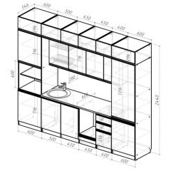 Кухонный гарнитур Лоретта люкс 3000 мм в Заводоуковске - zavodoukovsk.mebel24.online | фото 2