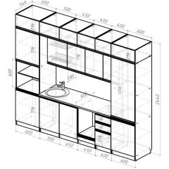 Кухонный гарнитур Сюита люкс 3000 мм в Заводоуковске - zavodoukovsk.mebel24.online | фото 2