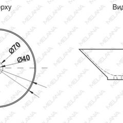 Накладная раковина melana mln-7020-b1+b18 (t4006hb1+b18 ) (сине-черная) в Заводоуковске - zavodoukovsk.mebel24.online | фото 2