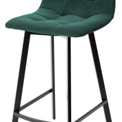 Полубарный стул CHILLI-QB SQUARE зеленый #19, велюр / черный каркас (H=66cm) М-City в Заводоуковске - zavodoukovsk.mebel24.online | фото 1