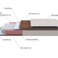 PROxSON Матрас Base M (Ткань Синтетический жаккард) 140x200 в Заводоуковске - zavodoukovsk.mebel24.online | фото 6