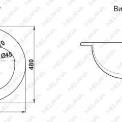 Раковина MELANA MLN-308 в Заводоуковске - zavodoukovsk.mebel24.online | фото 2