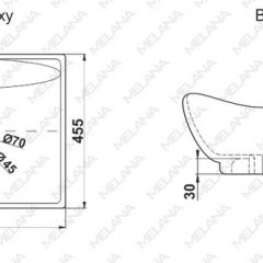 Раковина MELANA MLN-7211 в Заводоуковске - zavodoukovsk.mebel24.online | фото 2