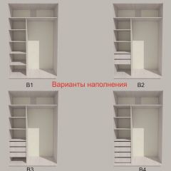 Шкаф-купе 1300 серии SILVER S4+S3Z+B2+PL1 (2 ящика+1 штанга) профиль «Серебро» в Заводоуковске - zavodoukovsk.mebel24.online | фото 5