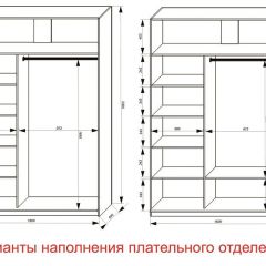 Шкаф-купе 1600 серии SOFT D1+D3+B2+PL1 (2 ящика+1штанга) профиль «Графит» в Заводоуковске - zavodoukovsk.mebel24.online | фото 6