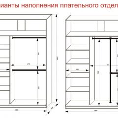 Шкаф-купе 1600 серии SOFT D1+D3+B2+PL1 (2 ящика+1штанга) профиль «Графит» в Заводоуковске - zavodoukovsk.mebel24.online | фото 7