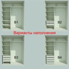 Шкаф-купе 1700 серии NEW CLASSIC K4+K4+B2+PL4 (2 ящика+F обр. штанга) профиль «Капучино» в Заводоуковске - zavodoukovsk.mebel24.online | фото 8