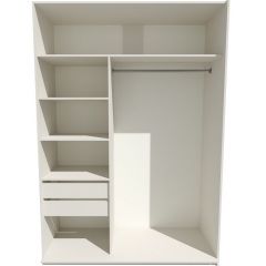 Шкаф-купе 1800 серии SOFT D1+D3+B2+PL1 (2 ящика+1штанга) профиль «Графит» в Заводоуковске - zavodoukovsk.mebel24.online | фото 2