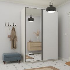 Шкаф-купе 1800 серии SOFT D1+D3+B2+PL1 (2 ящика+1штанга) профиль «Графит» в Заводоуковске - zavodoukovsk.mebel24.online | фото
