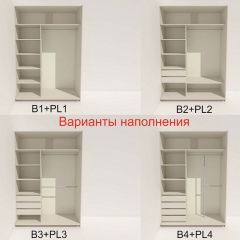 Шкаф-купе 1800 серии SOFT D1+D3+B2+PL1 (2 ящика+1штанга) профиль «Графит» в Заводоуковске - zavodoukovsk.mebel24.online | фото 5