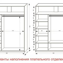 Шкаф-купе 1800 серии SOFT D1+D3+B2+PL1 (2 ящика+1штанга) профиль «Графит» в Заводоуковске - zavodoukovsk.mebel24.online | фото 6