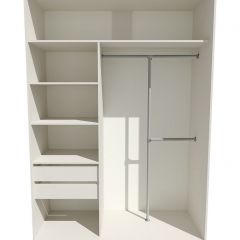 Шкаф-купе 1800 серии SOFT D8+D2+B2+PL4 (2 ящика+F обр.штанга) профиль «Графит» в Заводоуковске - zavodoukovsk.mebel24.online | фото 2