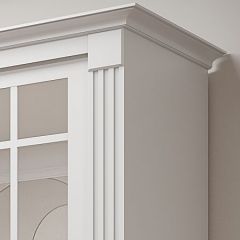 Шкаф-купе 2150 серии NEW CLASSIC K5+K5+K5+B22+PL3 (по 2 ящика лев/прав+1 штанга+1полка) профиль «Капучино» в Заводоуковске - zavodoukovsk.mebel24.online | фото 4