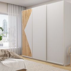 Шкаф-купе 2400 серии SOFT D7+D3+D3+B22+PL4 (по 2 ящика лев/прав+2штанги) профиль «Капучино» в Заводоуковске - zavodoukovsk.mebel24.online | фото 5
