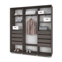 МАРТИН Шкаф-купе Анкор темный (2200*450) М421 в Заводоуковске - zavodoukovsk.mebel24.online | фото 4