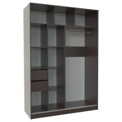 Шкаф-купе ПШ-2.9 1500 Фасад СТРЕЛКА (Венге/ДУБ МОЛОЧНЫЙ стрелка чер) в Заводоуковске - zavodoukovsk.mebel24.online | фото 2