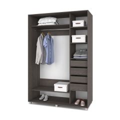 РОЛАНД Шкаф-купе с зеркалами Анкор темный (600*1700) Р673 в Заводоуковске - zavodoukovsk.mebel24.online | фото 4