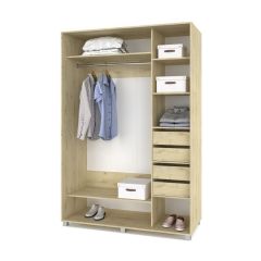 РОЛАНД Шкаф-купе с зеркалом Ирландский дуб (600*1800) Р682 в Заводоуковске - zavodoukovsk.mebel24.online | фото 4