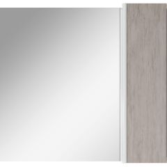 Шкаф-зеркало Uno 80 Дуб серый левый/правый Домино (DU1504HZ) в Заводоуковске - zavodoukovsk.mebel24.online | фото 5