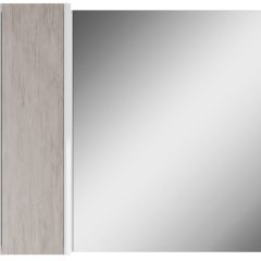 Шкаф-зеркало Uno 80 Дуб серый левый/правый Домино (DU1504HZ) в Заводоуковске - zavodoukovsk.mebel24.online | фото 2