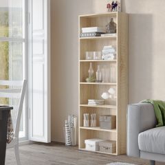 Стеллаж Лофт (Дуб сонома) в Заводоуковске - zavodoukovsk.mebel24.online | фото