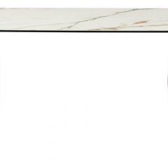 Стол BRONTE 220 KL-188 Контрастный мрамор матовый, итальянская керамика/ Шампань, ®DISAUR в Заводоуковске - zavodoukovsk.mebel24.online | фото 2