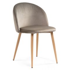 Стул на металлокаркасе Aldo beige / wood в Заводоуковске - zavodoukovsk.mebel24.online | фото 1