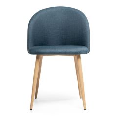 Стул на металлокаркасе Aldo blue / wood в Заводоуковске - zavodoukovsk.mebel24.online | фото 2