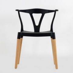 Стул Barneo N-218 Wishbone интерьерный кухонный черный в Заводоуковске - zavodoukovsk.mebel24.online | фото 3