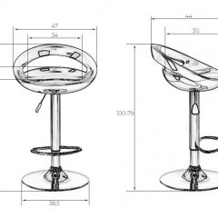 Стул барный DOBRIN DISCO LM-1010 (белый) в Заводоуковске - zavodoukovsk.mebel24.online | фото 2